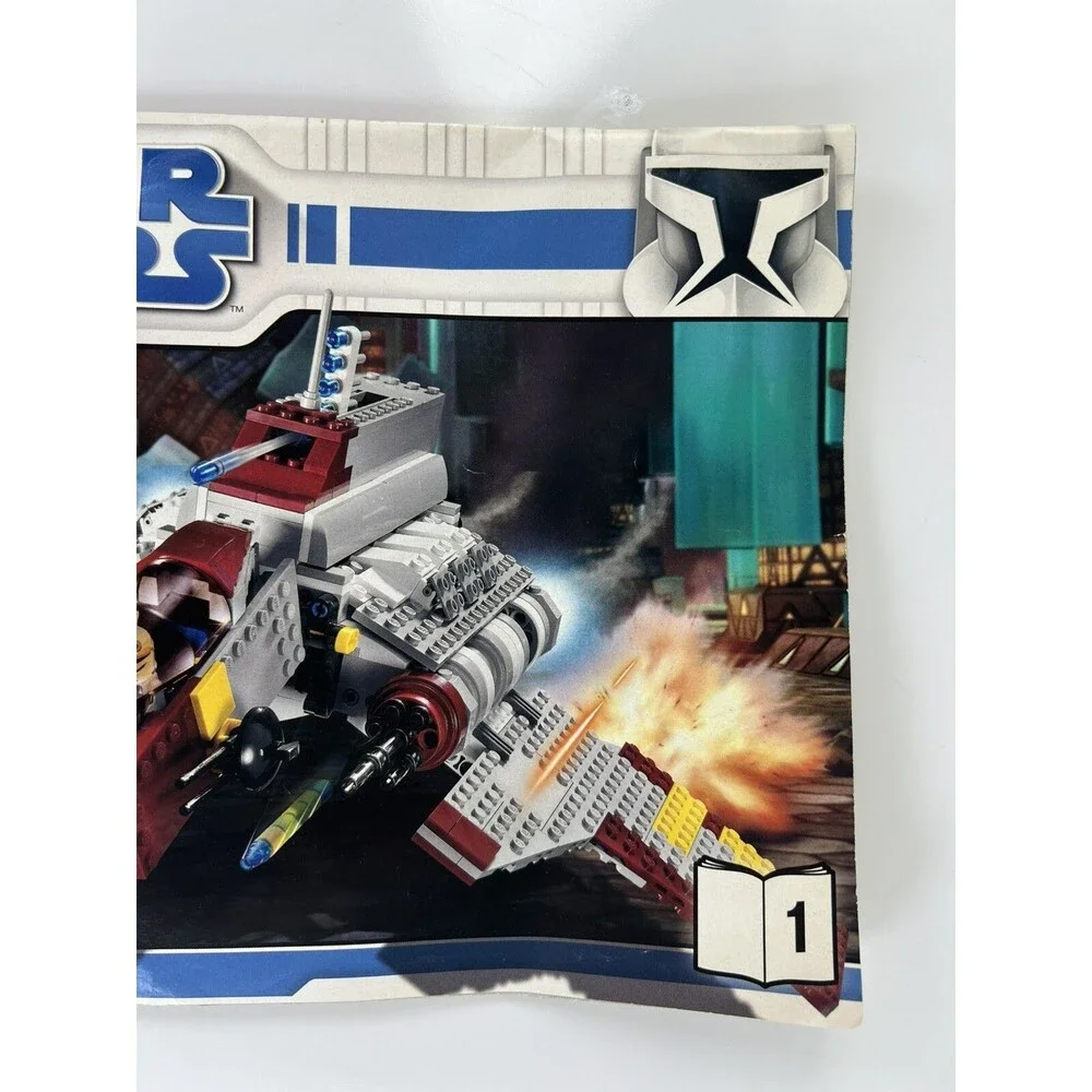 LEGO STAR WARS #8019 REPUBLIC ATTACK SHUTTLE INSTRUCTION MANUALS - BOOKS 1 ONLY